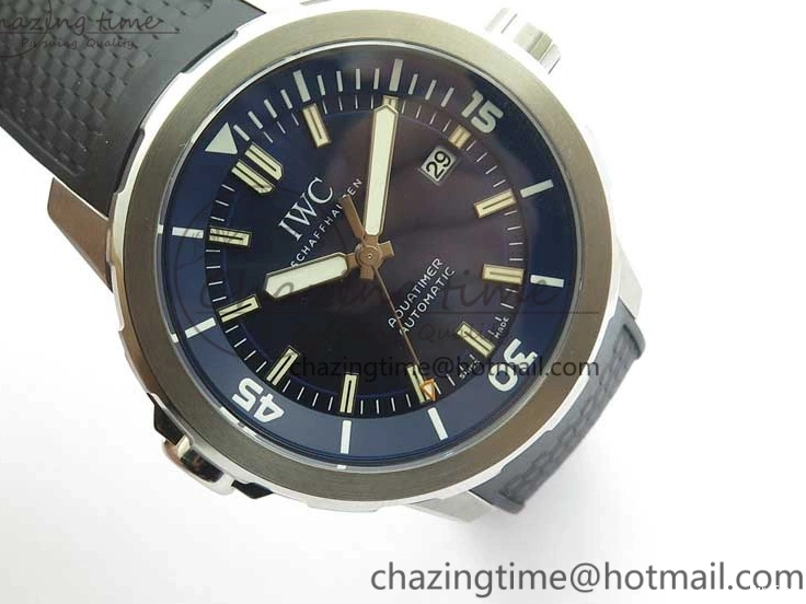 MIROTIME 0713 RelaxedFit Aquatimer Automatic IW329004 V6F 1:1 Best Edition Blue Dial on Rubber Strap MIYOTA 7095